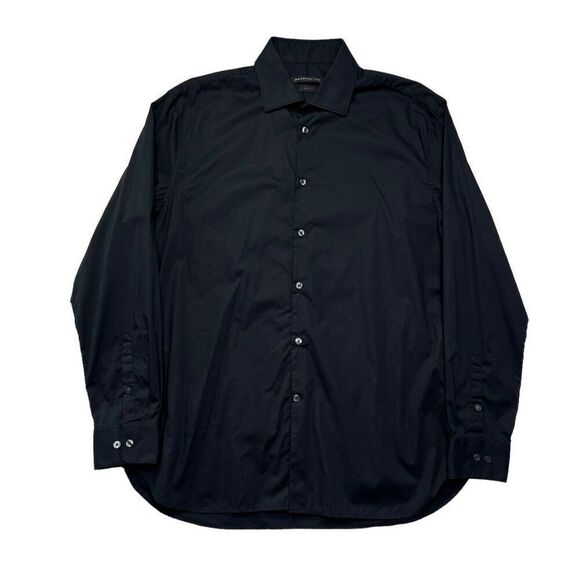 John Varvatos Men's Black Slim Fit Button Up Shirt - Picture 1 of 11
